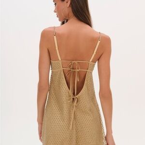 For love and lemons Gold glitter mini dress